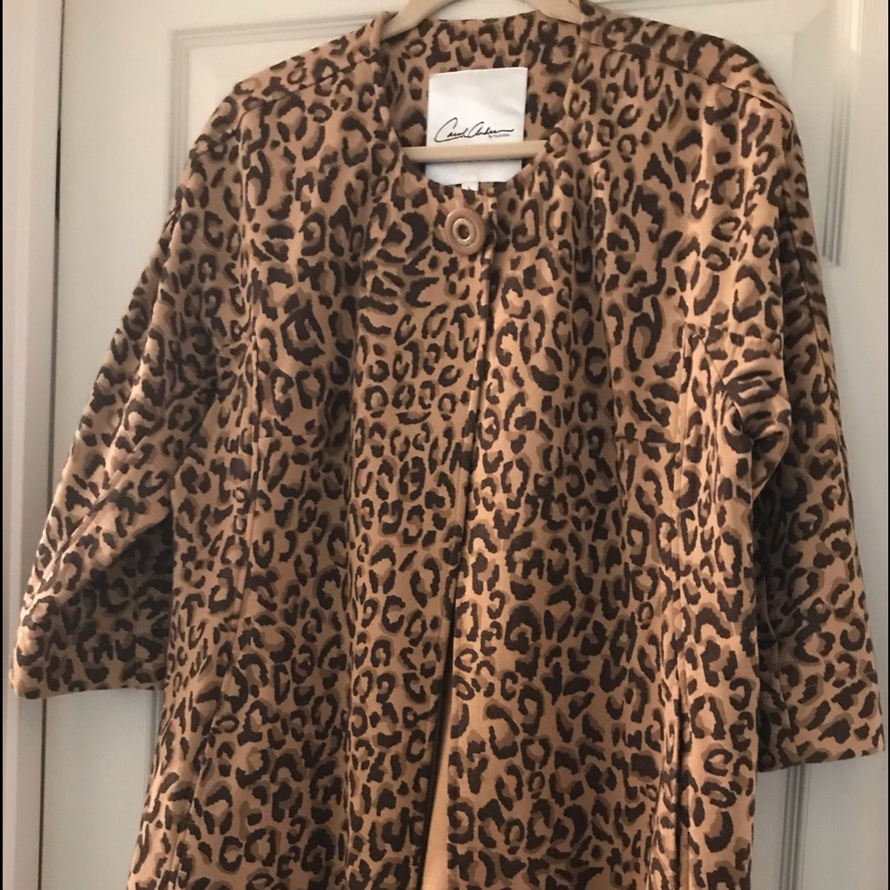 CAbi Carol Anderson Leopard Print Coat